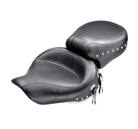 Mustang 91-05 Harley Dyna Wide Touring 1PC Seat - Black