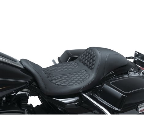 Mustang 08-21 Harley Electra Glide,Rd Glide,Rd King ,Str Glide Hightail Fastback 1PC Seat - Black