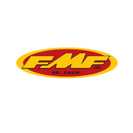 FMF Racing 23In Oval Trailer Sticker (New Yel/Red) (10 Pack)