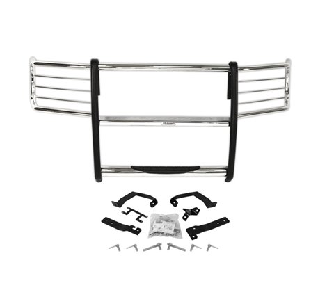 Go Rhino 15-17 Ford F-150 (Excl. ACC Models) 3000 Series StepGuard Center Grille + Brsh Grd - Chrome