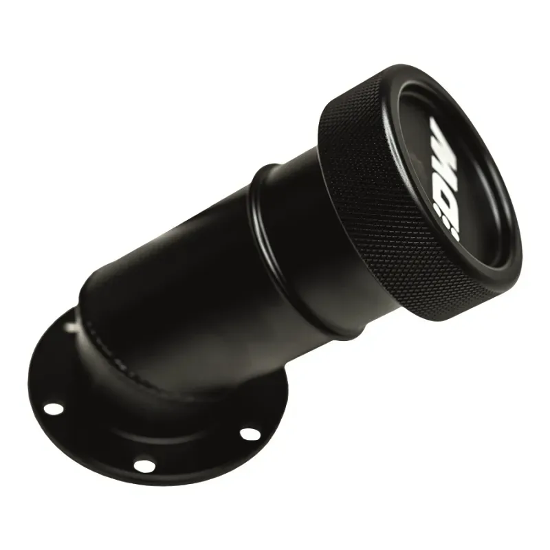 DeatschWerks Angled Filler Neck w/Cap - Matte Black DeatschWerks Angled Filler Neck w/Cap - Matte Black