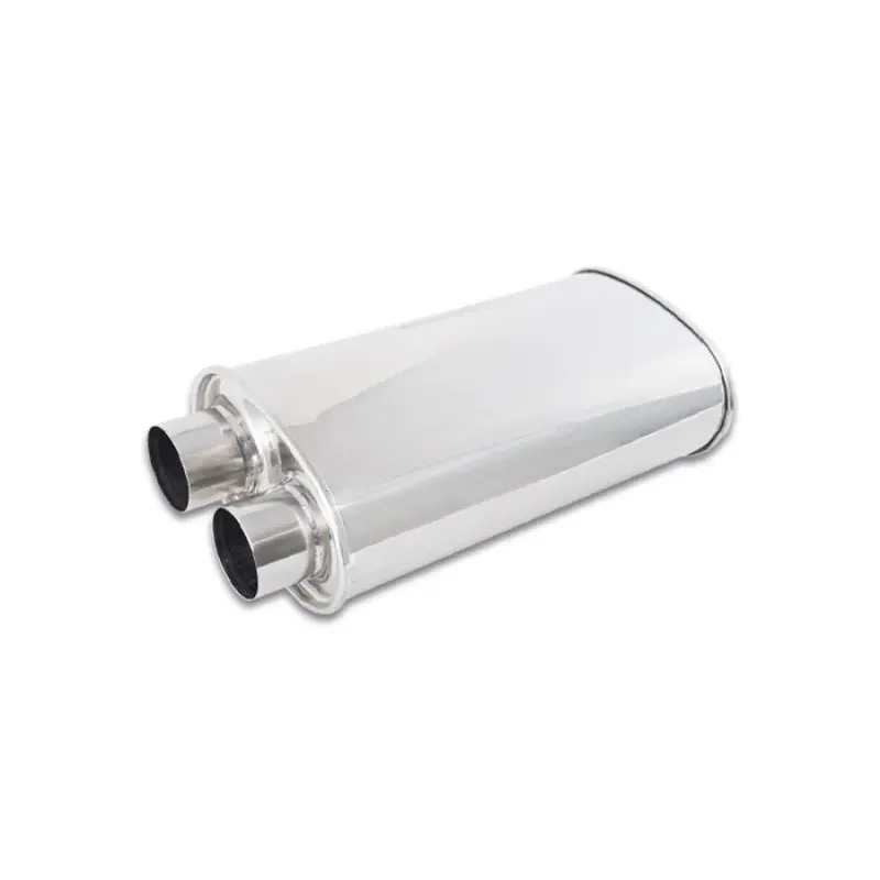 Vibrant Streetpower Oval Muffler 2.50in Inlet/Outlet (Same side) Vibrant Streetpower Oval Muffler 2.50in Inlet/Outlet (Same side)