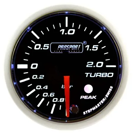 Prosport 52mm Analogue 2Bar Boost Gauge with Peak Recall Prosport - 1