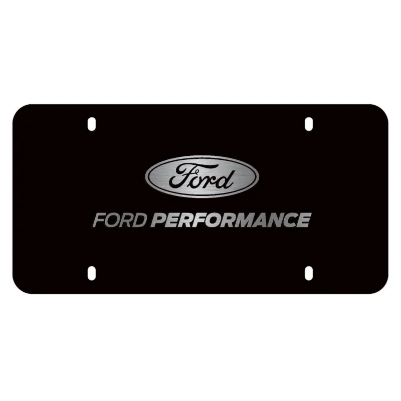 Ford Racing Black Stainless Steel Marque Plate Ford Racing Black Stainless Steel Marque Plate