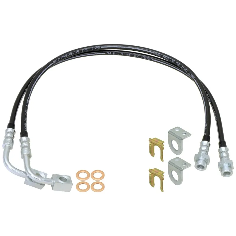 RockJock JK Braided Brake Hose Kit 23.5in Long RockJock JK Braided Brake Hose Kit 23.5in Long