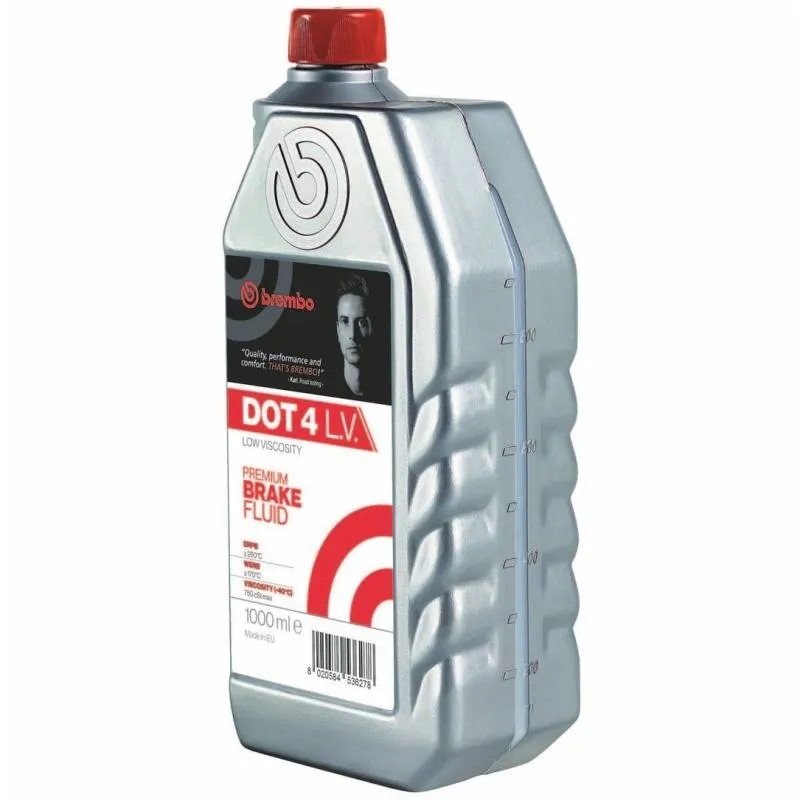 Brembo DOT 4 Low Viscosity Brake Fluid (1000 ML) (Min Qty 12) Brembo DOT 4 Low Viscosity Brake Fluid (1000 ML) (Min Qty 12)