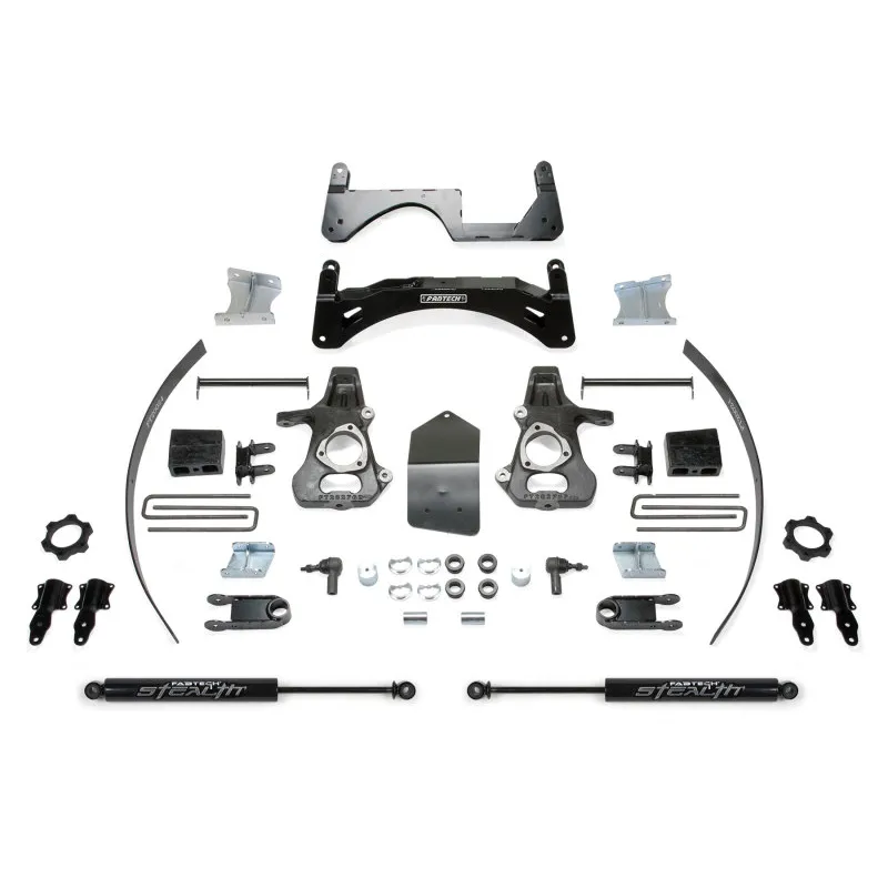 Fabtech 14-18 GM C/K1500 P/U w/oE Forg Stl UCA 6in Basic Sys w/Stealth Fabtech 14-18 GM C/K1500 P/U w/oE Forg Stl UCA 6in Basic Sys w/Stealth