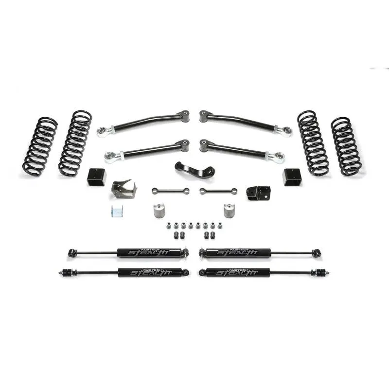 Fabtech 07-18 Jeep JK 2-Door 3in Trail w/Stealth Fabtech 07-18 Jeep JK 2-Door 3in Trail w/Stealth