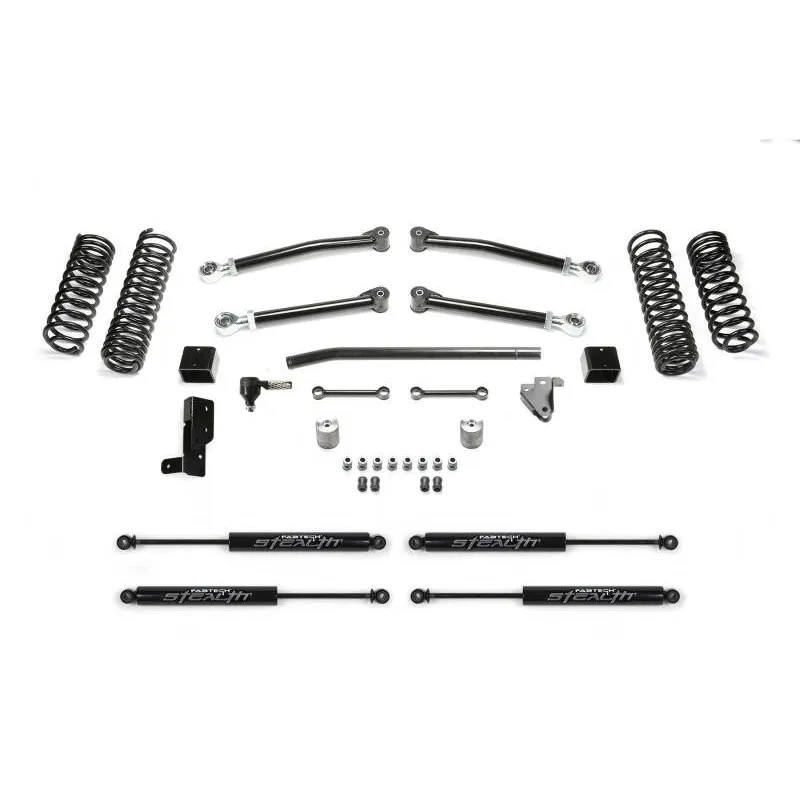 Fabtech 18-21 Jeep JL 4WD 4-Door 3in Trail w/Stealth Fabtech 18-21 Jeep JL 4WD 4-Door 3in Trail w/Stealth