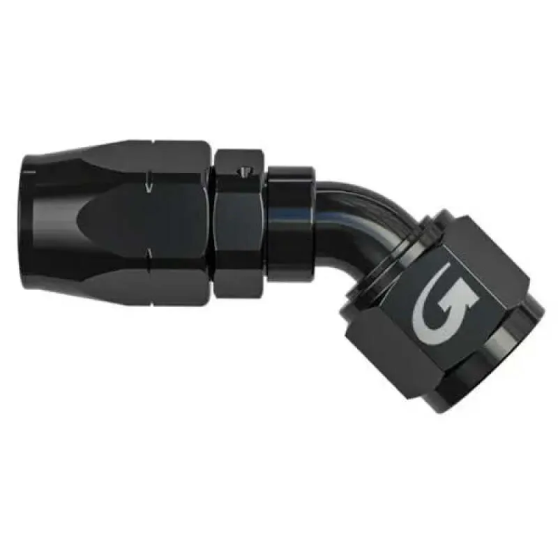Goodridge -6AN 45 Deg Oil Hose End - Black Goodridge -6AN 45 Deg Oil Hose End - Black