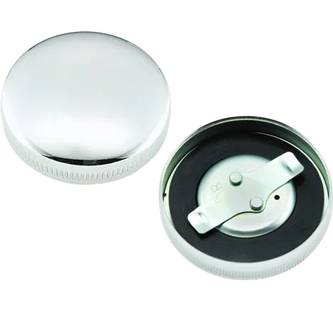Bikers Choice 36-E73 Chrome Early Nonvent Gas Cap Fatbob Tank Left Side Replaces H-D 61103-65
