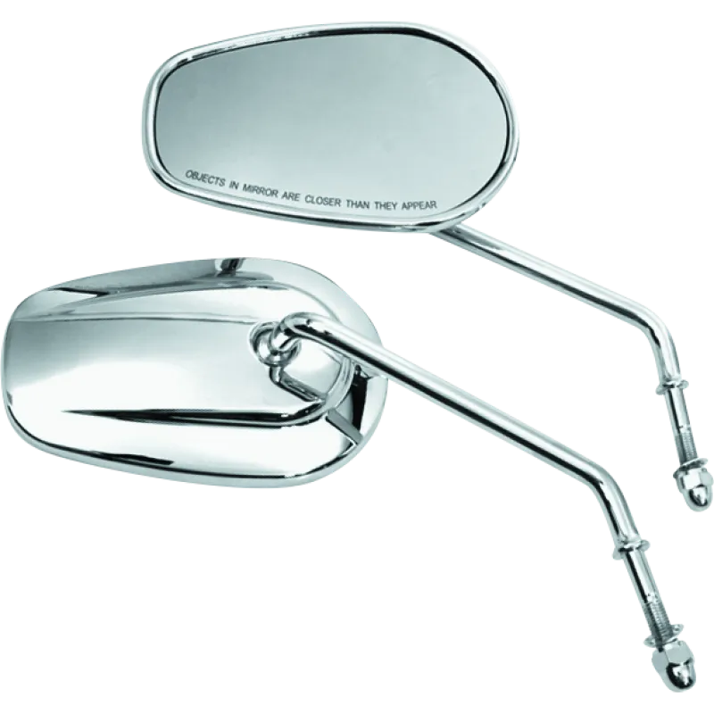 Bikers Choice Chrome Tapered Long Stem Mirrors Pr Bikers Choice Chrome Tapered Long Stem Mirrors Pr