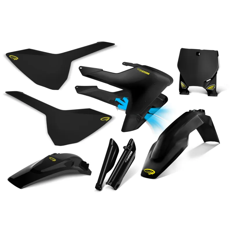 Cycra 16-18 Husqvarna FC250 Powerflow Body Kit - Black Cycra 16-18 Husqvarna FC250 Powerflow Body Kit - Black