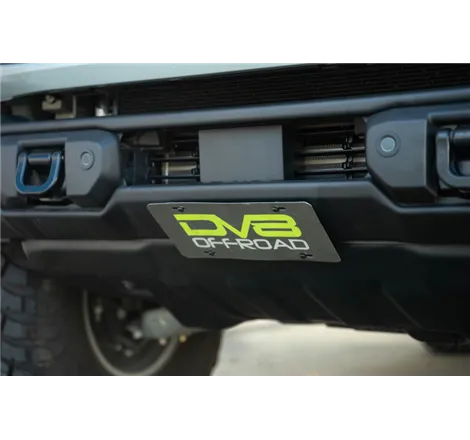 DV8 Offroad 2021 Ford Bronco Capable Bumper Slanted Front License Plate Mount