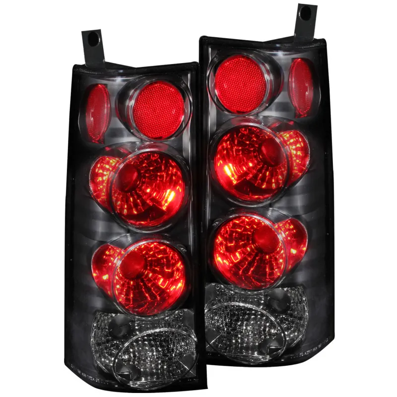 ANZO 2003-2015 Chevrolet Express Taillights Black ANZO 2003-2015 Chevrolet Express Taillights Black