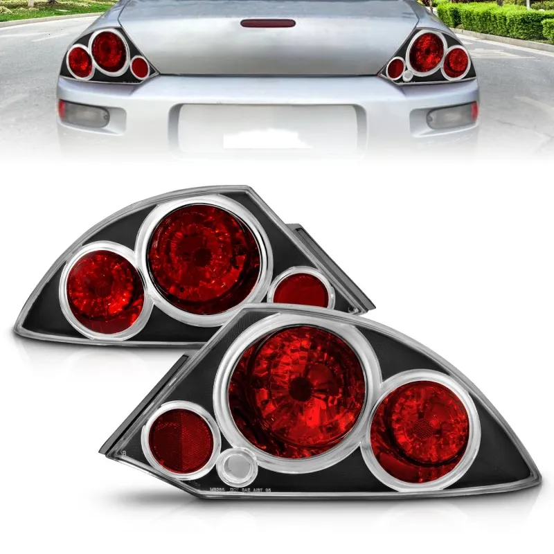 ANZO 2000-2005 Mitsubishi Eclipse Taillights Black ANZO 2000-2005 Mitsubishi Eclipse Taillights Black