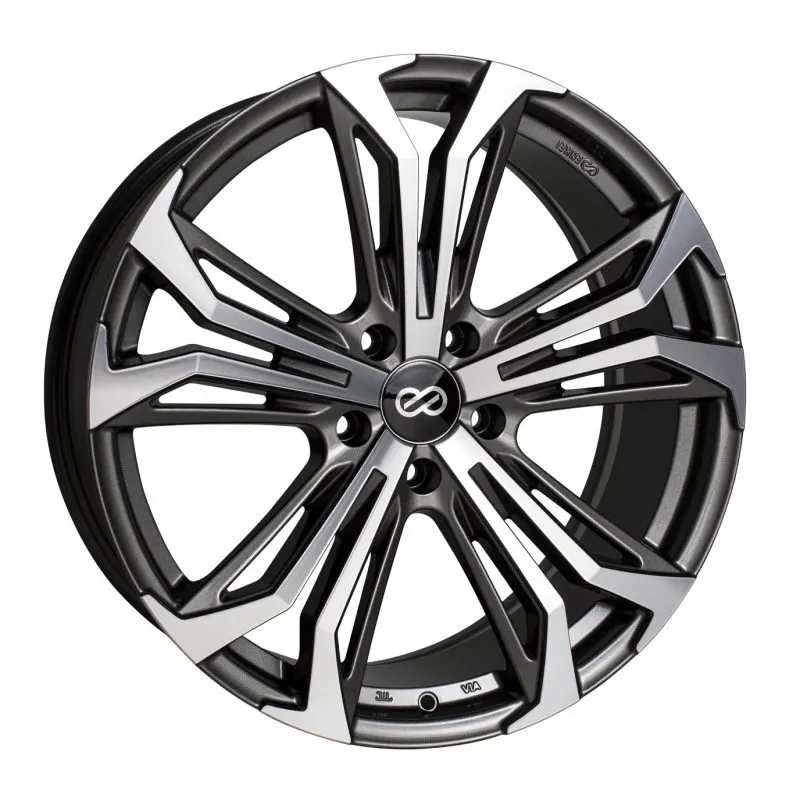 Enkei Vortex 5 Wheel 17x7.5 45mm Offset 5 x 100 72.6mm Bore - Anthracite Machined Enkei Vortex 5 Wheel 17x7.5 45mm Offset 5 x 100 72.6mm Bore - Anthracite Machined