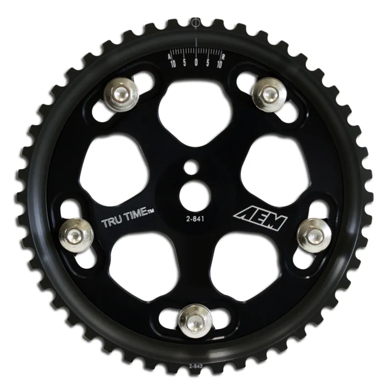 AEM Evo 8 & IX Black Tru-Time Cam Gear AEM Evo 8 & IX Black Tru-Time Cam Gear