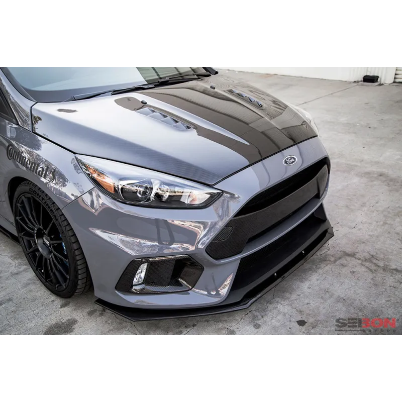 Seibon 16+ Ford Focus RS Carbon Fiber Front Bumper Garnish Seibon 16+ Ford Focus RS Carbon Fiber Front Bumper Garnish