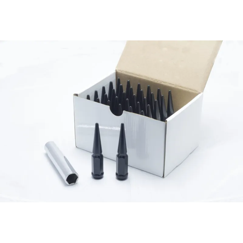 Wheel Mate Spiked Lug Nuts Set of 32 - Black 14x1.50 Wheel Mate Spiked Lug Nuts Set of 32 - Black 14x1.50