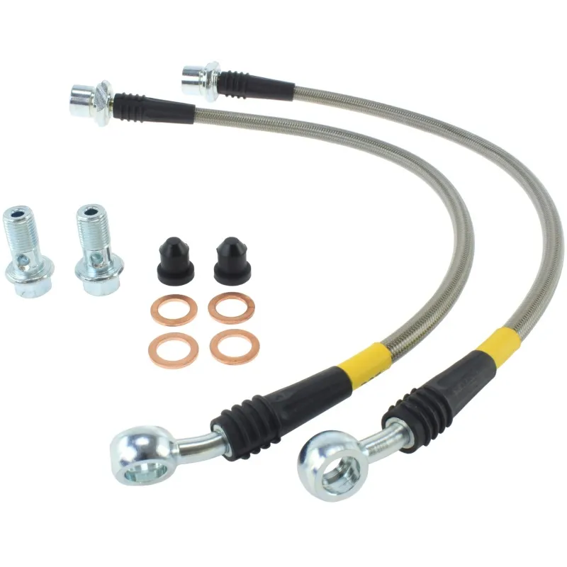 StopTech 00-05 Lexus IS300 / 02-08 SC430 Front Stainless Steel Brake Lines StopTech 00-05 Lexus IS300 / 02-08 SC430 Front Stainless Steel Brake Lines