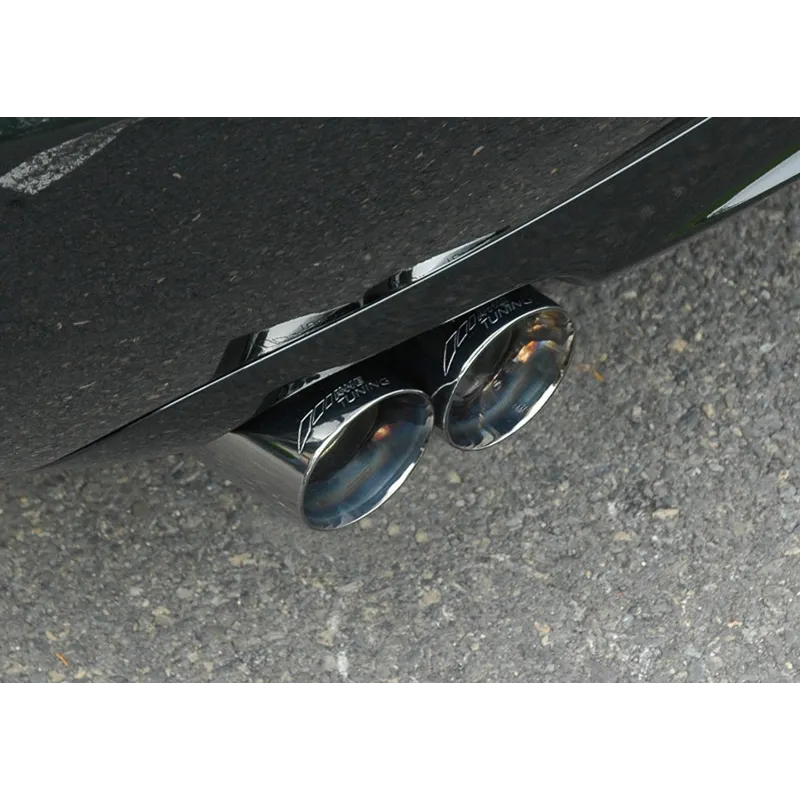 AWE Tuning Audi B7 A4 3.2L Touring Edition Quad Tip Exhaust - Diamond Black Tips AWE Tuning Audi B7 A4 3.2L Touring Edition Quad Tip Exhaust - Diamond Black Tips