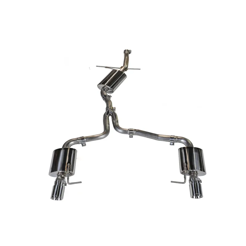 AWE Tuning Audi B8 A5 2.0T Touring Edition Exhaust - Dual Outlet Polished Silver Tips AWE Tuning Audi B8 A5 2.0T Touring Edition Exhaust - Dual Outlet Polished Silver Tips