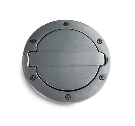 AMP Research 2007-2017 Jeep Wrangler JK 2/4 Door Fuel Door - Brushed