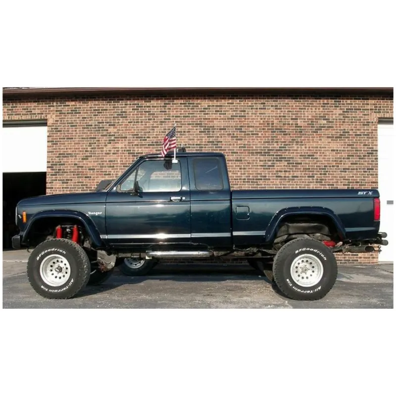 Bushwacker 83-92 Ford Ranger Cutout Style Flares 2pc 72.0/84.0in Bed - Black Bushwacker 83-92 Ford Ranger Cutout Style Flares 2pc 72.0/84.0in Bed - Black