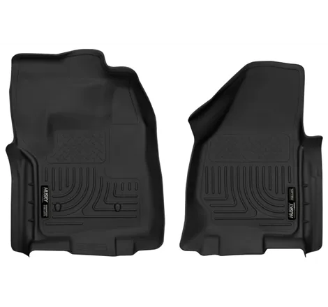 Husky Liners 12-16 Ford F-250/F-350 Standard Cab w/o Trans Case Shifter XAC Black Front Floor Liners
