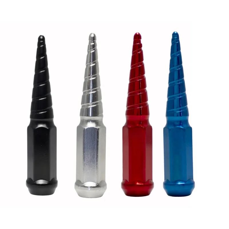 Wheel Mate Twisted Spiked Lug Nuts Set of 24 - Chrome M14x1.50 Wheel Mate Twisted Spiked Lug Nuts Set of 24 - Chrome M14x1.50