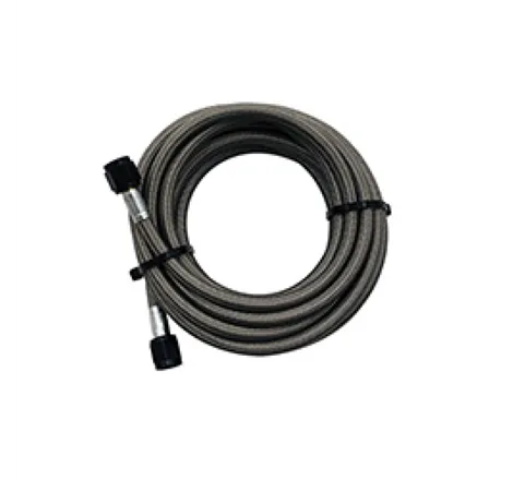 Snow Performance 15ft Braided Stainless Line (Black) w/ -4AN Fittings (NX Version)