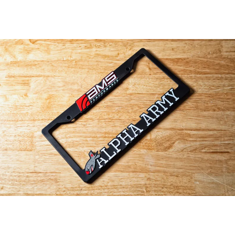AMS Performance AMS / Alpha Army License Plate Frame AMS Performance AMS / Alpha Army License Plate Frame