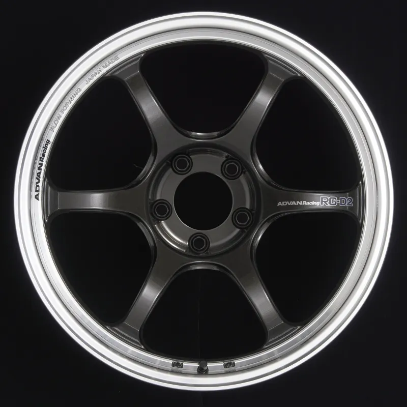 Advan RG-D2 18x9.5 +22 5-114.3 Machining & Black Gunmetallic Wheel Advan RG-D2 18x9.5 +22 5-114.3 Machining & Black Gunmetallic Wheel