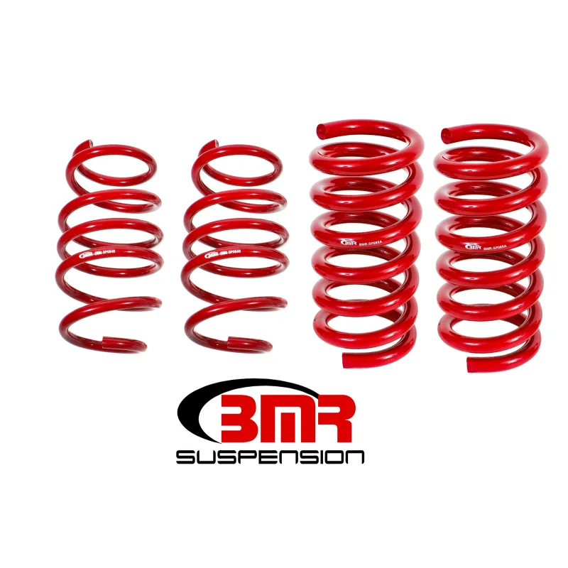 BMR 15-17 S550 Mustang Handling Version Lowering Springs (Set Of 4) - Red BMR 15-17 S550 Mustang Handling Version Lowering Springs (Set Of 4) - Red