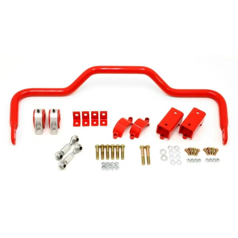 BMR 64-72 A-Body w/ 3.25in Axles Rear Solid 1.375in Xtreme Anti-Roll Bar Kit - Red BMR 64-72 A-Body w/ 3.25in Axles Rear Solid 1.375in Xtreme Anti-Roll Bar Kit - Red