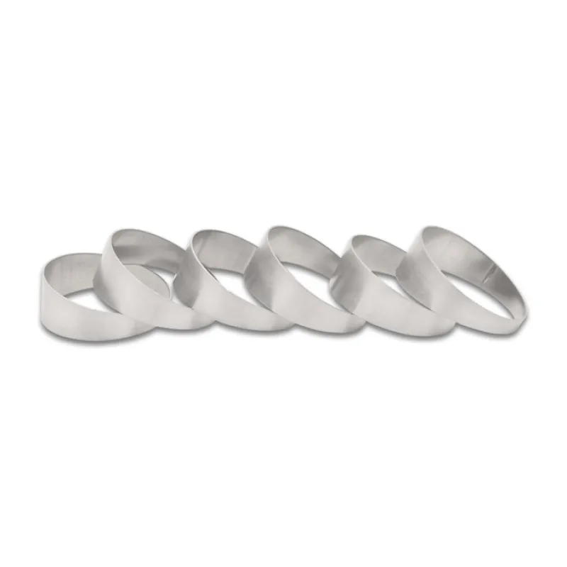Vibrant 2.00in O.D. T304 SS Pie Cuts - Set of 6 Vibrant 2.00in O.D. T304 SS Pie Cuts - Set of 6