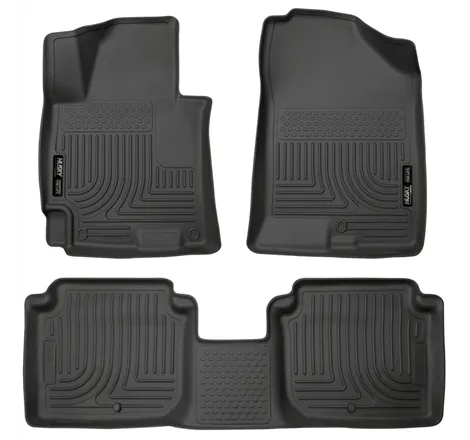 Husky Liners 2014-2016 Hyundai Elantra WeatherBeater Combo Black Floor Liners