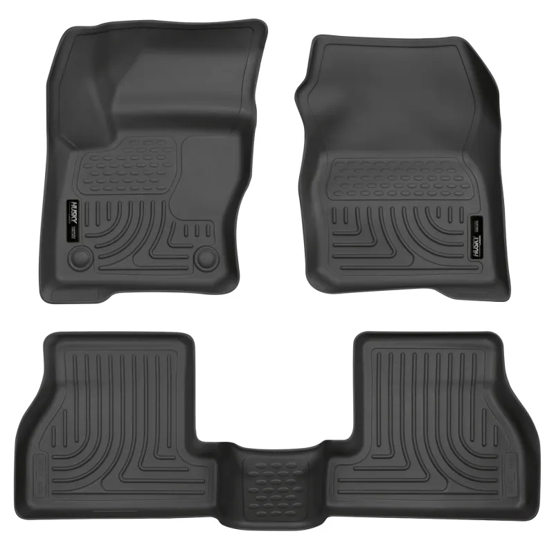 Husky Liners 2012 Ford Focus (4DR/5DR) WeatherBeater Combo Black Floor Liners Husky Liners 2012 Ford Focus (4DR/5DR) WeatherBeater Combo Black Floor Liners