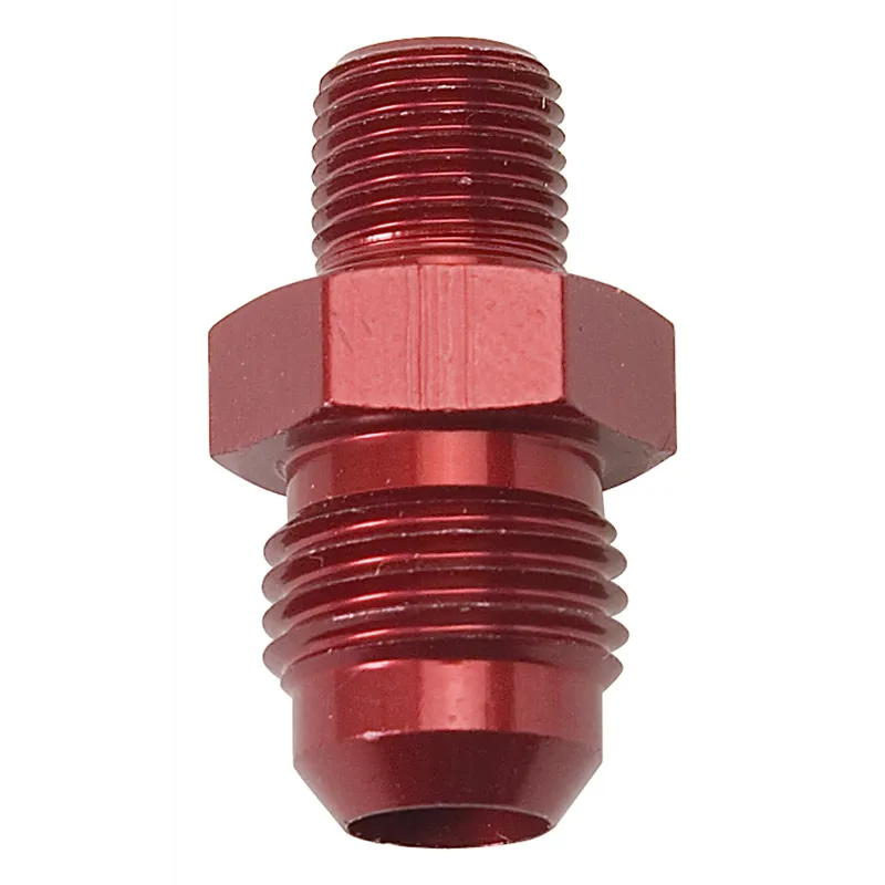 Russell Performance -6 AN MALE X 1/8in NPT MALE (Red) Russell Performance -6 AN MALE X 1/8in NPT MALE (Red)