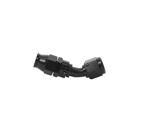 Aeromotive PTFE Hose End - AN-08 - 45 Deg - Black Anodized
