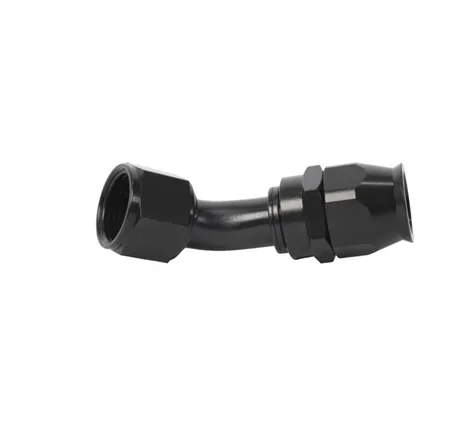 Aeromotive PTFE Hose End - AN-12 - 45 Deg - Black Anodized