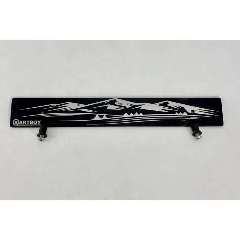 Kartboy Front Plate Delete w/Mountain Logo Kartboy Front Plate Delete w/Mountain Logo