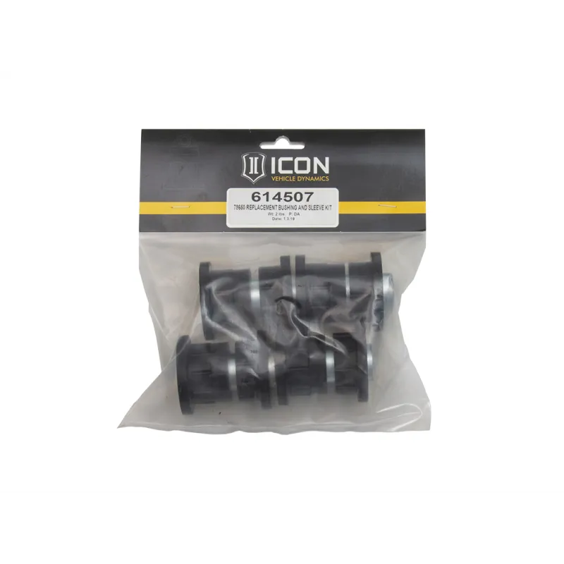 ICON 78650 Upper Control Arm Bushing & Sleeve Kit ICON 78650 Upper Control Arm Bushing & Sleeve Kit