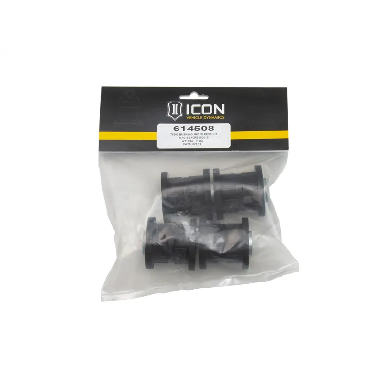 ICON 78500 Bushing & Sleeve Kit Mfg Before 8/2015 ICON 78500 Bushing & Sleeve Kit Mfg Before 8/2015
