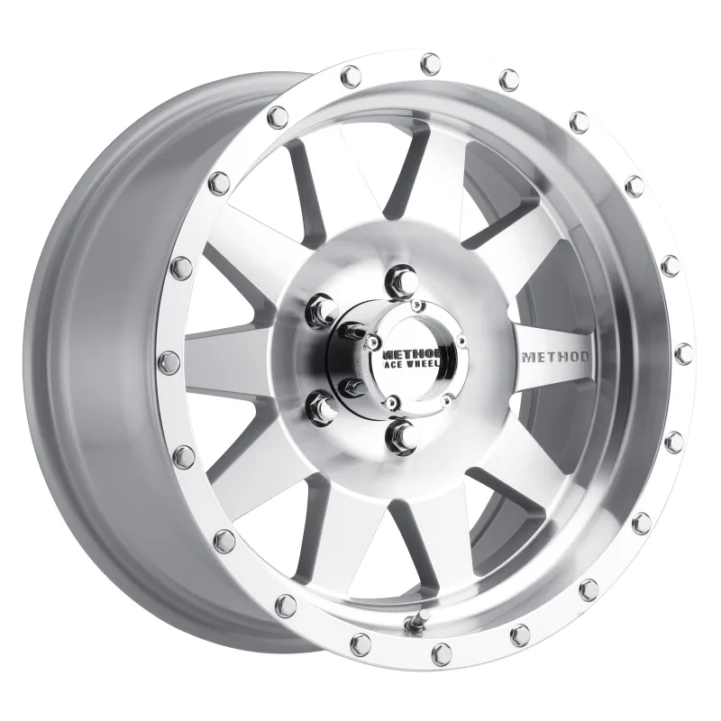 Method MR301 The Standard 17x9 -12mm Offset 5x5 94mm CB Machined/Clear Coat Wheel Method MR301 The Standard 17x9 -12mm Offset 5x5 94mm CB Machined/Clear Coat Wheel