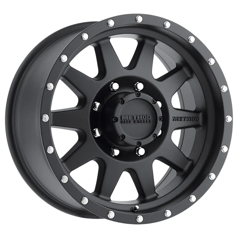 Method MR301 The Standard 20x9 +18mm Offset 8x170 130.81mm CB Matte Black Wheel Method MR301 The Standard 20x9 +18mm Offset 8x170 130.81mm CB Matte Black Wheel