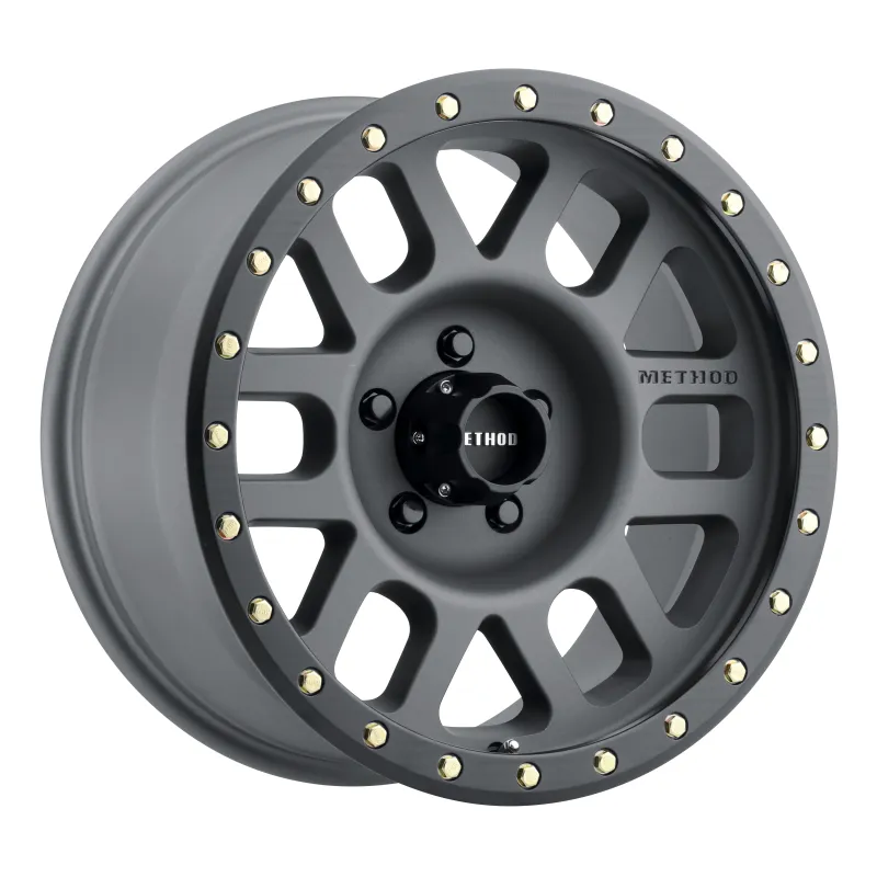Method MR309 Grid 17x8.5 0mm Offset 5x5 94mm CB Titanium/Black Street Loc Wheel Method MR309 Grid 17x8.5 0mm Offset 5x5 94mm CB Titanium/Black Street Loc Wheel