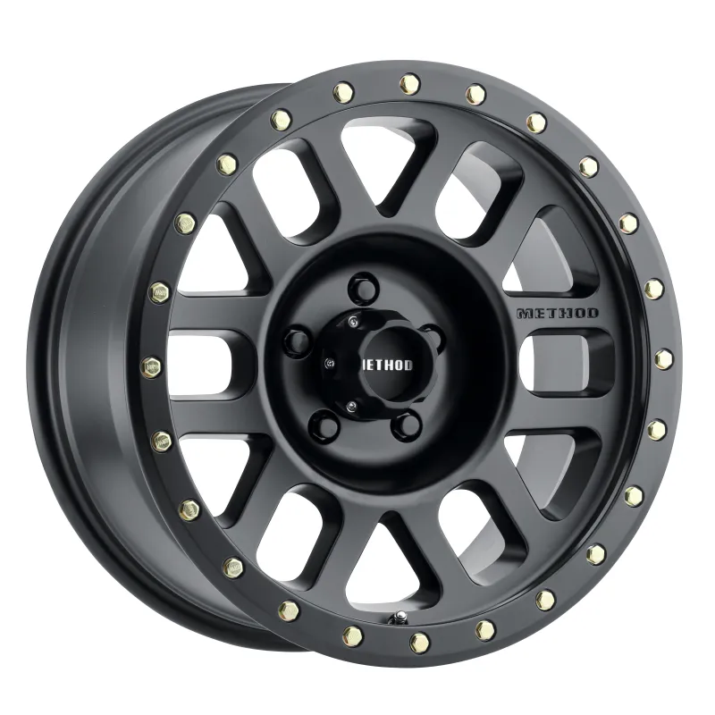 Method MR309 Grid 18x9 0mm Offset 5x150 116.5mm CB Matte Black Wheel Method MR309 Grid 18x9 0mm Offset 5x150 116.5mm CB Matte Black Wheel