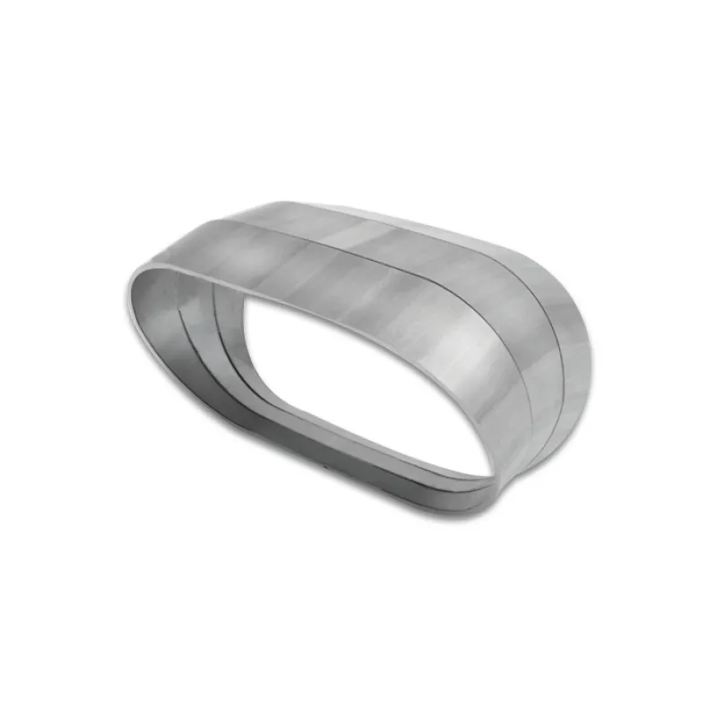 Vibrant Vertical 304 SS Oval Pie Cuts 3.5in OD Tight 45 Degree Elbow Vibrant Vertical 304 SS Oval Pie Cuts 3.5in OD Tight 45 Degree Elbow